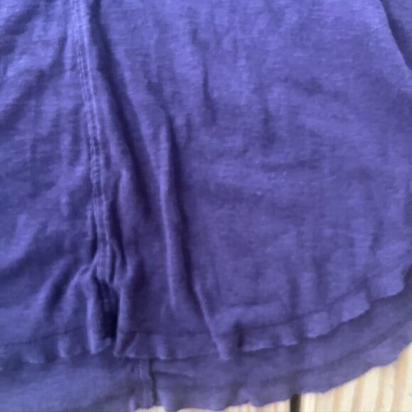 ** 500 Maison Cinqcent Slub Cotton Raw Hem Turtleneck Purple Medium - Picture 10 of 10